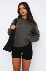 It's Cool Knit Hoodie Charcoal