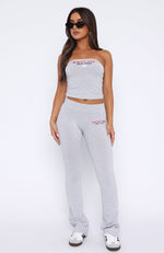 A Power Move Flare Pants Grey Marle