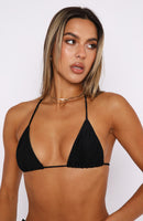 Golden Hour Bikini Top Black