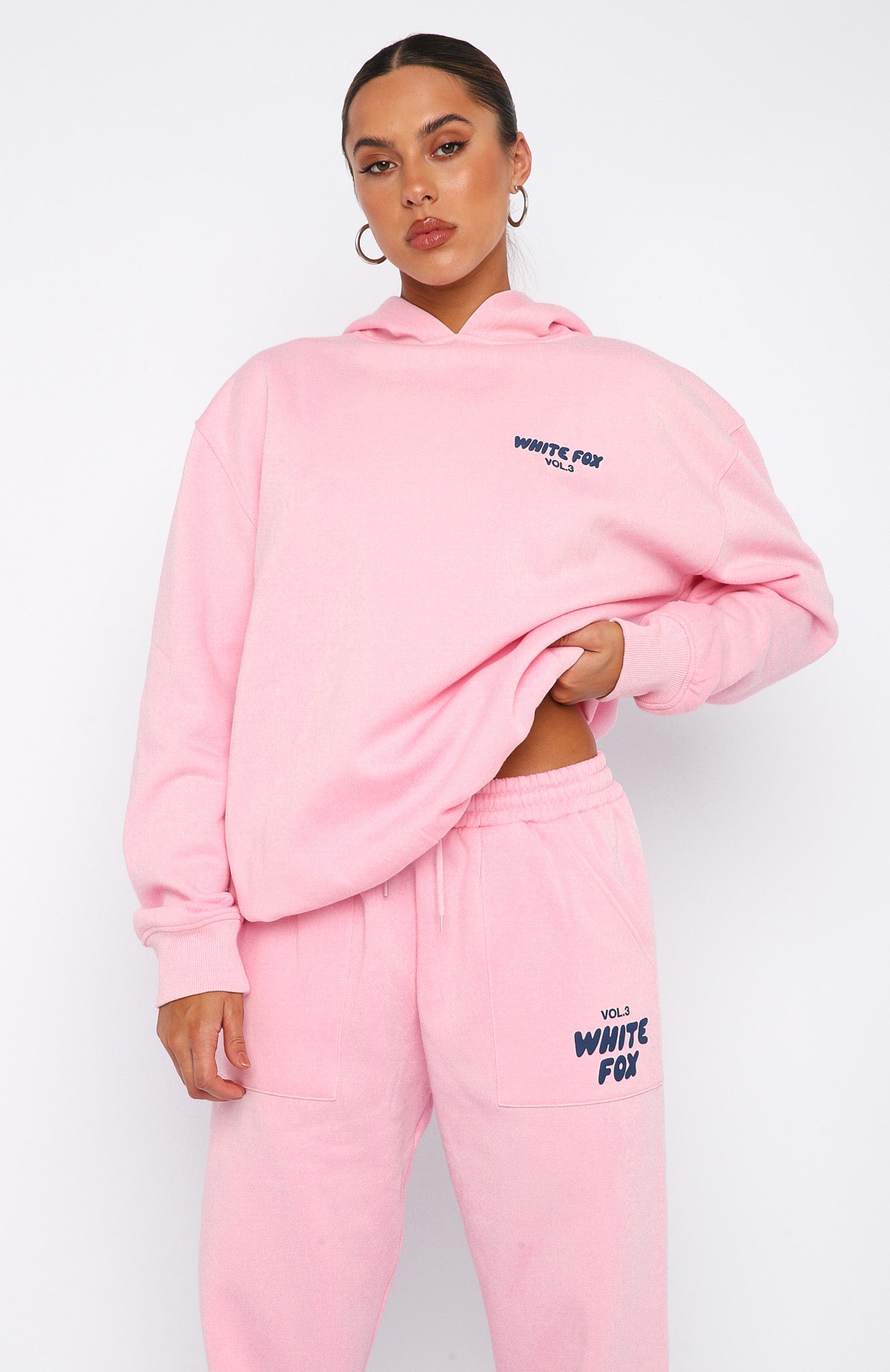 Pink off white sweatshirt on sale