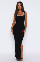 Level You Up Maxi Dress Black