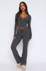 Don't Wake Me Up Pyjama Set Charcoal