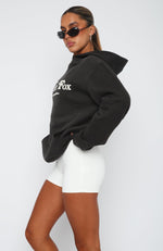 Twin Flame Oversized Hoodie Charcoal