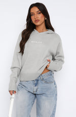 It's Cool Knit Hoodie Light Grey