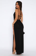 Never Ending Maxi Dress Black White Fox Boutique UK