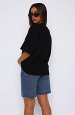 Let It Out Oversized Tee Black