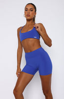 Endurance Scrunch High Waisted Shorts Cobalt