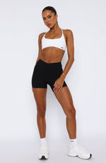 She's Healthy Sports Crop White