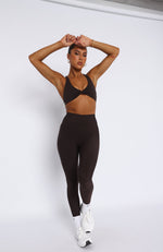 Go Getter High Waisted Leggings Espresso