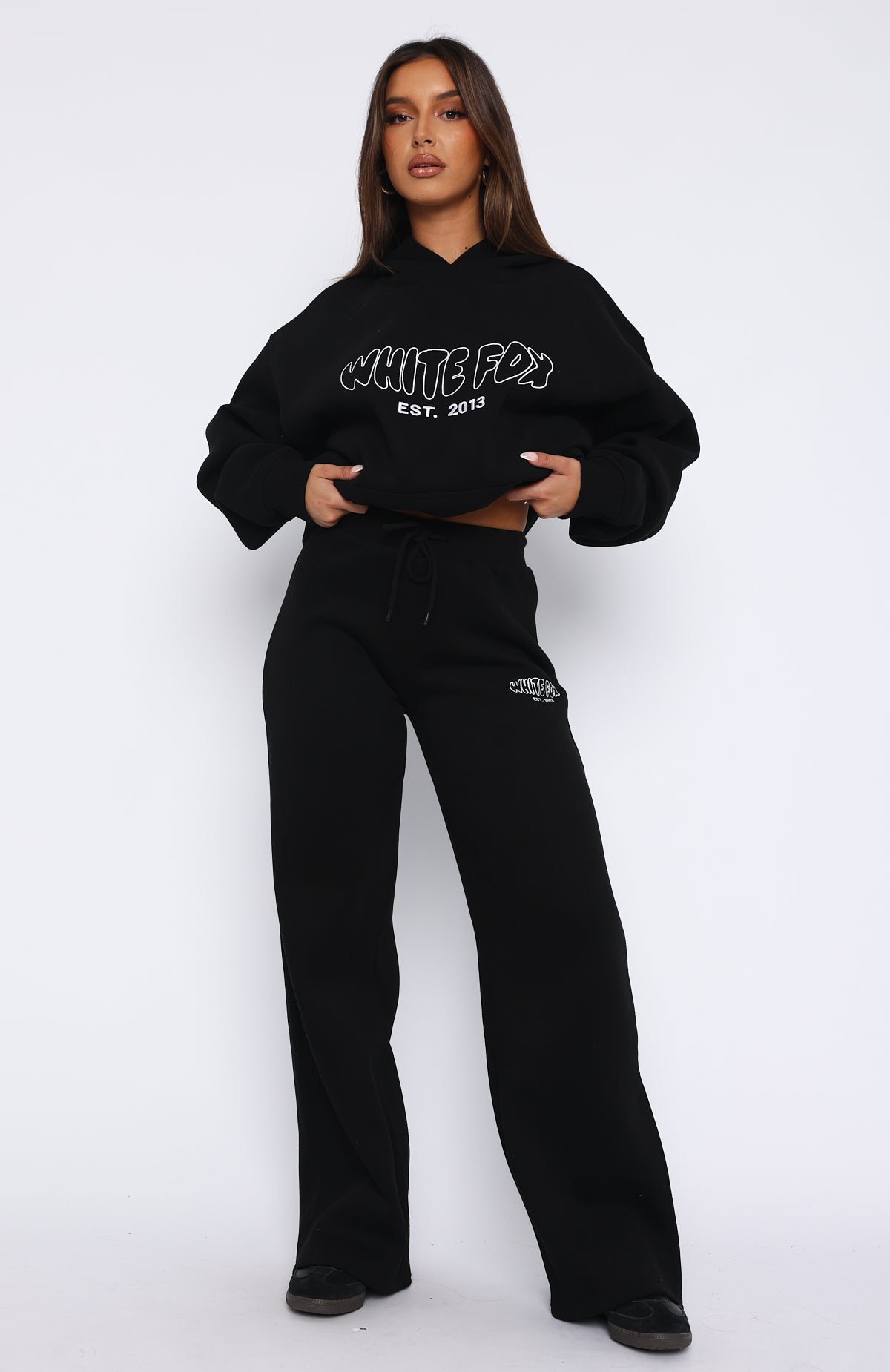 Missed Flights Wide Leg Sweatpants Black White Fox Boutique UK missed-flights-wide-leg-sweatpants-black-white-fox-boutique-uk