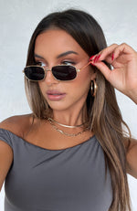 Canyon Sunglasses Gold/Black Lens