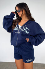 Season 7 Zip Front Hoodie Deep Sea