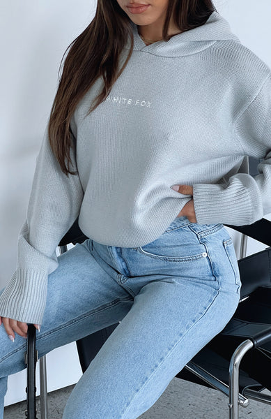 It' s Cool Knit Hoodie Light Grey