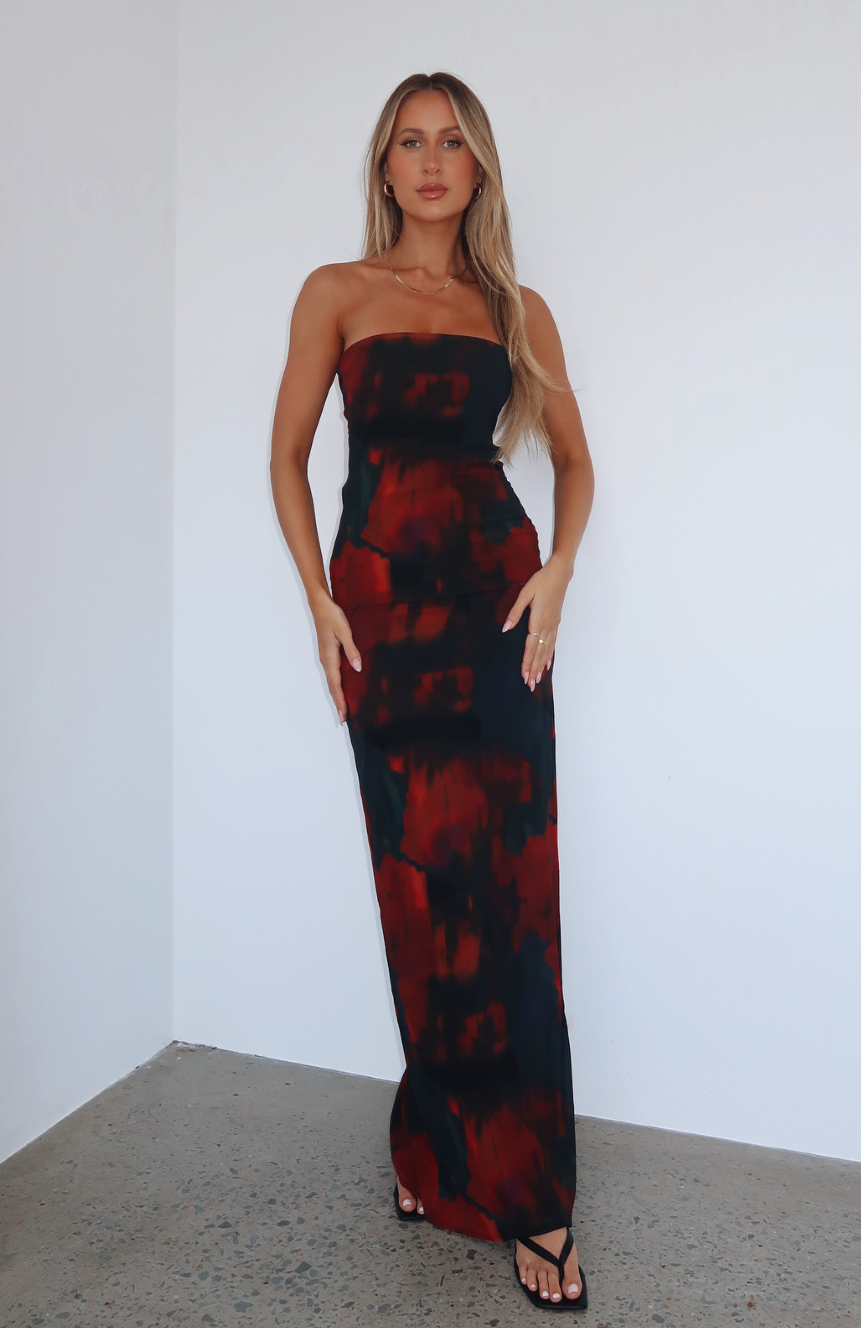 Leave You Alone Maxi Dress Deep Merlot | White Fox Boutique UK