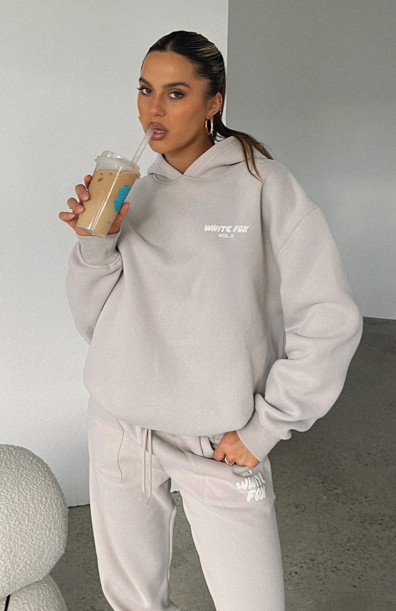 Offstage Hoodie Moon White Fox Boutique UK