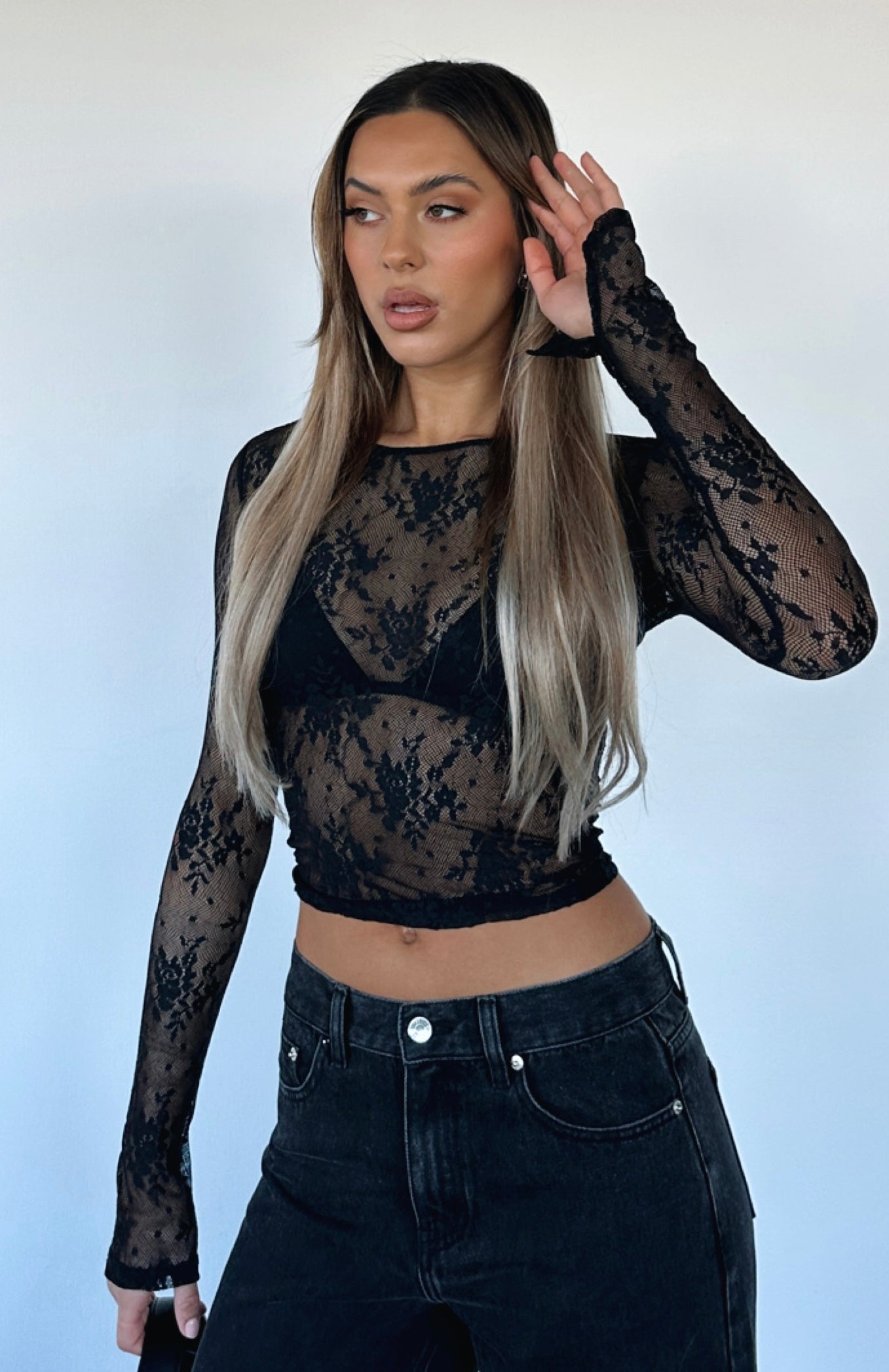 All For Nothing Bralette Black | White Fox Boutique UK