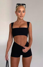 In The Mix Crop Black